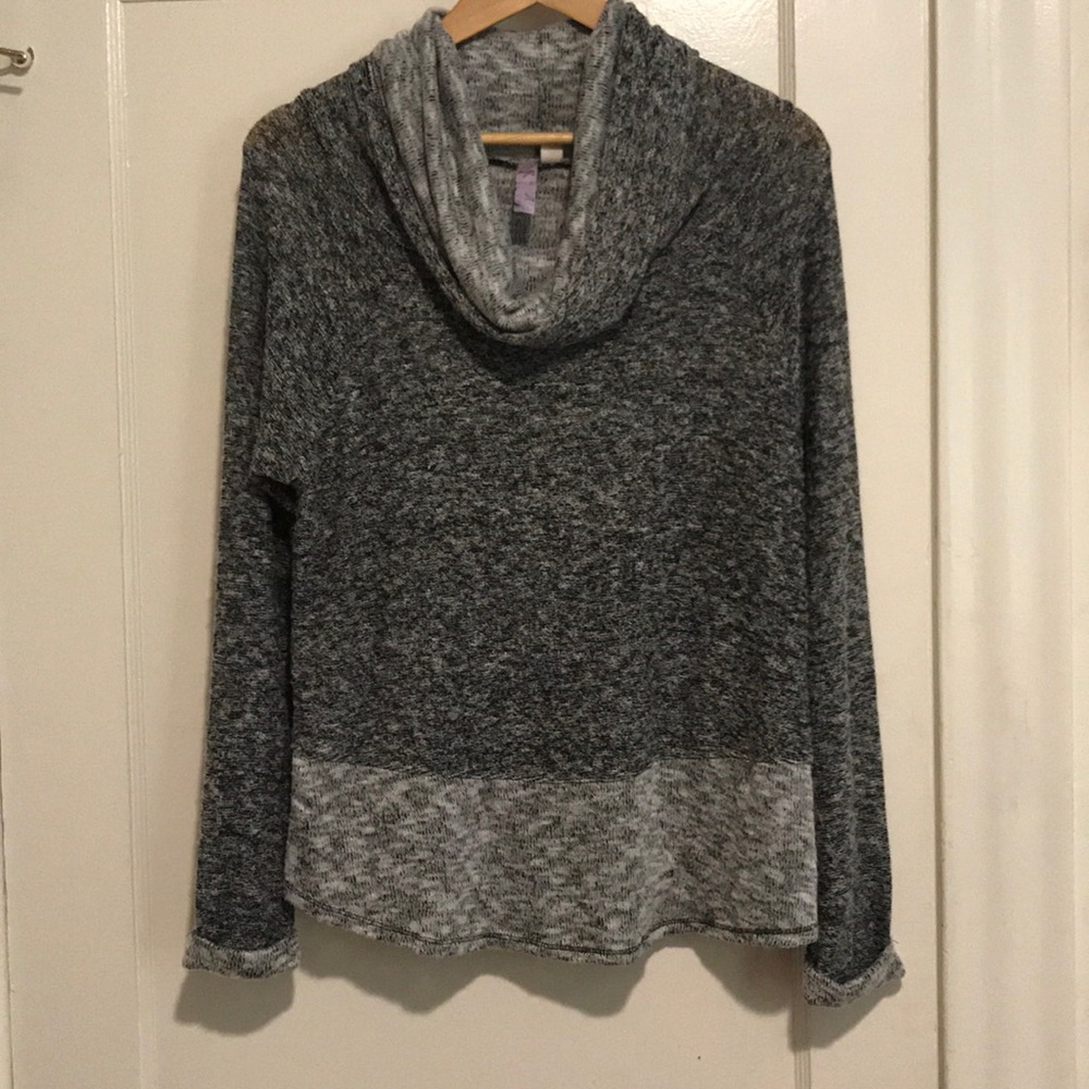 Knit cowl neck pullover